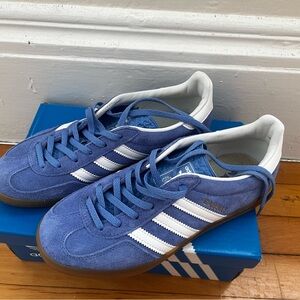 Adidas Blue Suede Gazelles